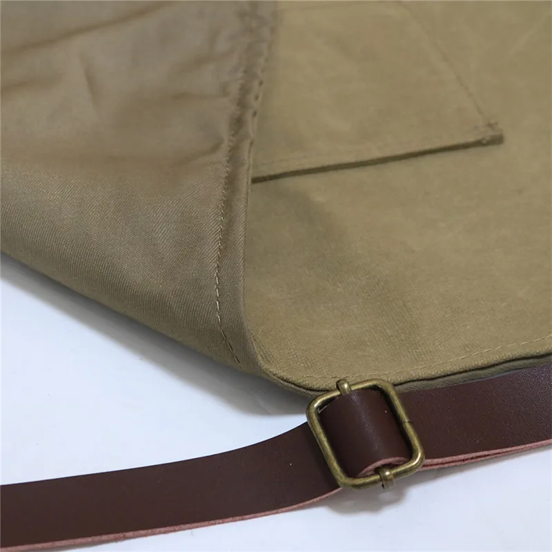 WEEYI Waxed Canvas Apron Hairdresser Baber Man Ladies Aprons For Work Kitchen Restaurant Waitress Women avental delantal barbero