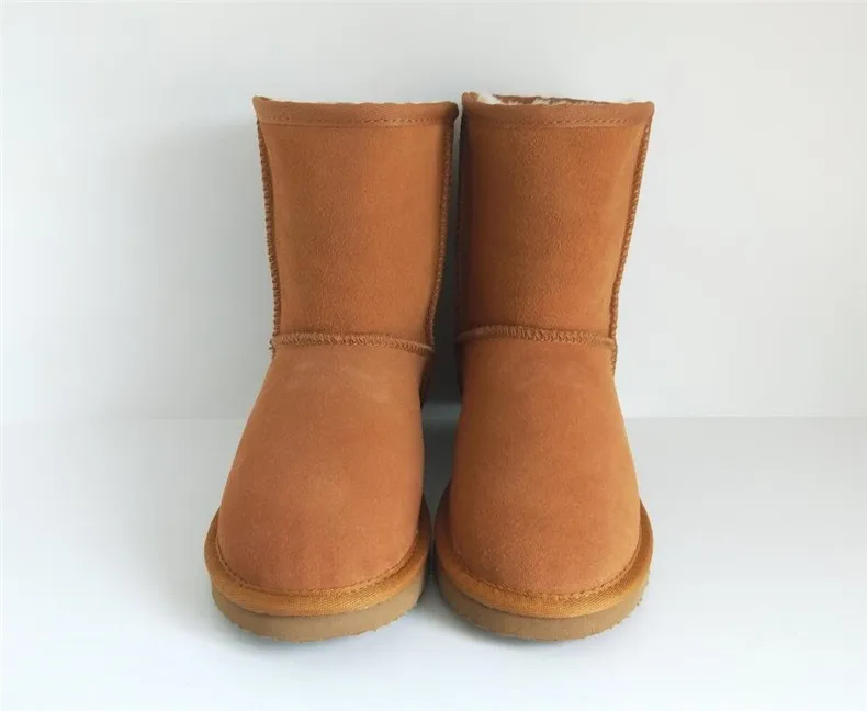 High Quality Snow Boots Women Fashion Genuine Leather Australia Womens High Boot Winter Women Snow Shoes botas mujer SIZE 3-12 -