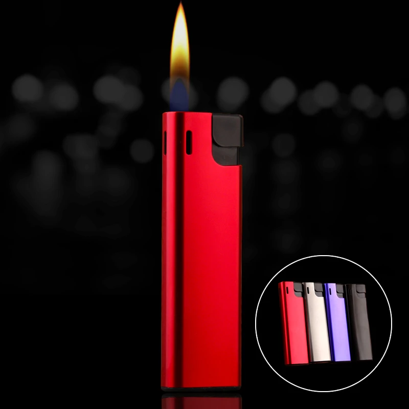 Venta por mayor! mechero personalizado de aluminio con de llama mechero de gas de aluminio de fabricante de nuevos estilos 206| Mecheros| AliExpress