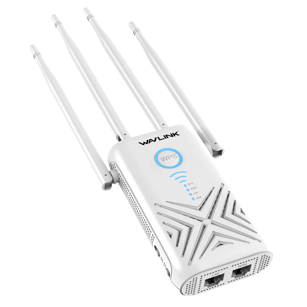 Wavlink Full Gigabit 1200Mbps Repeater Mở Rộng/Khuếch Đại/Router/Điểm Truy Cập Không Dây Băng Tần Kép 2.4G/5G 4x5dBi Ăng Ten