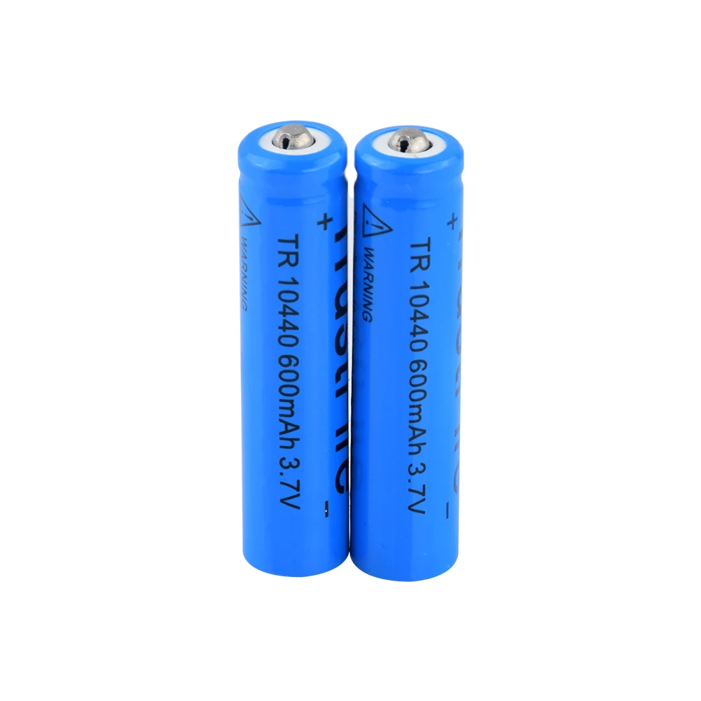 YCDC 2/4/8 шт. 10440 Батарея 600 мА/ч, 3,7 V Перезаряжаемые литий батарейки типа AAA Топ на пуговицах