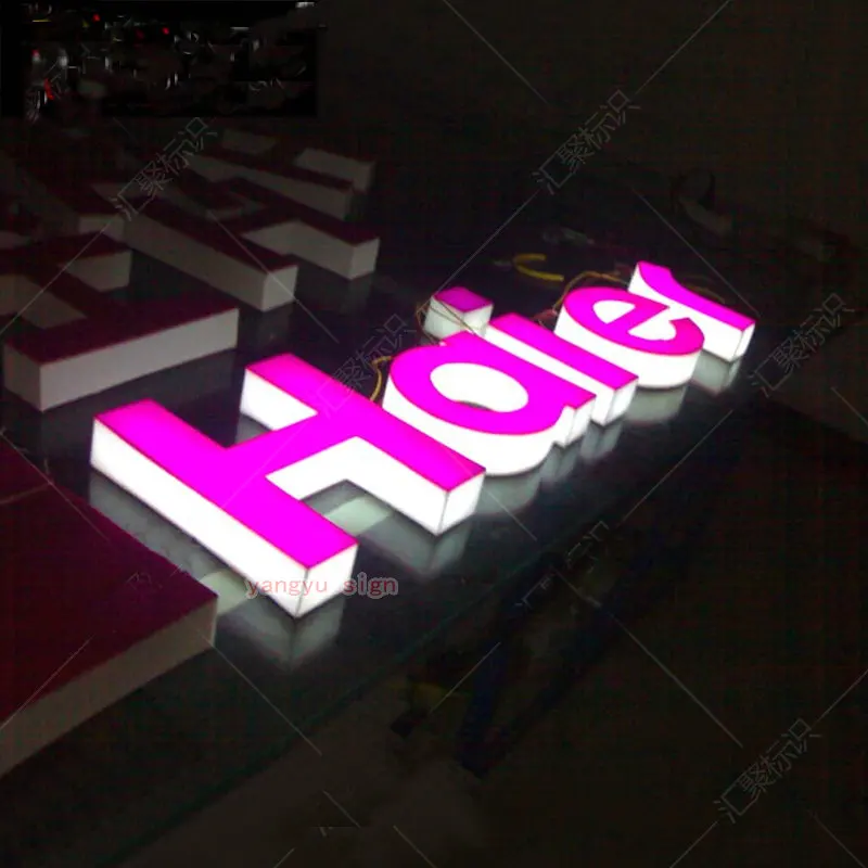Наружная 3D Ресторан на заказ Акриловая вывеска с подсветкой буквы
