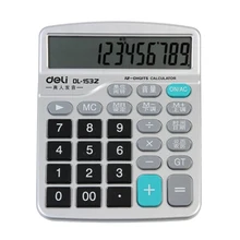 Deli офисная Коммерческая поставка калькулятор Модель 1532 12 большой экран голосовой калькулятор