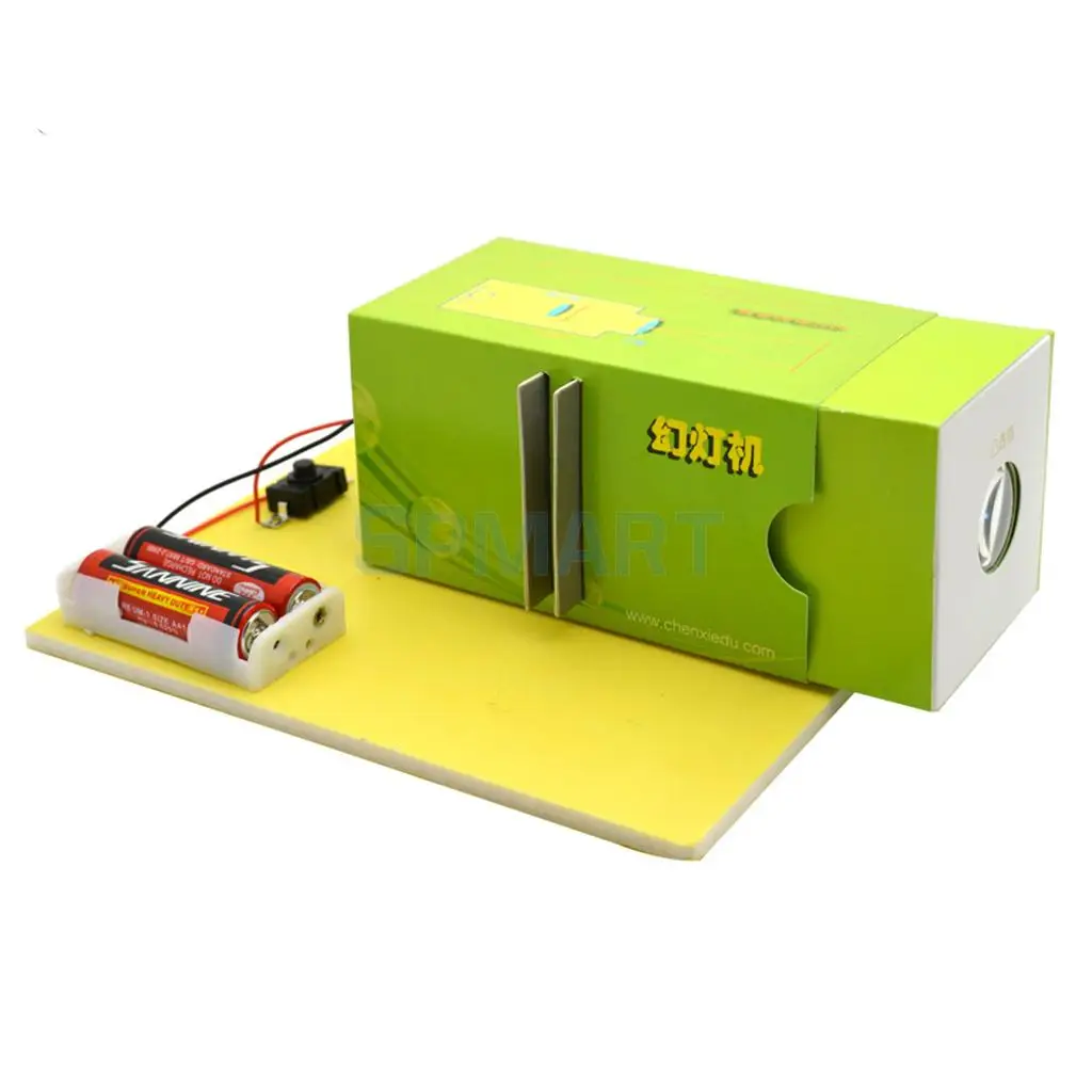 DIY Assembly Paper Slide Projector Model Scientific Nature Experiment Model Lab Supply Children Educational Toy Office Decor