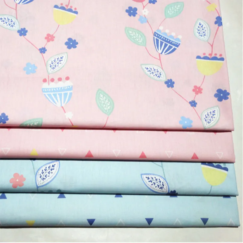 

Fabric Breathable Pure Cotton Soft Twill Cotton Skin-friendly for Hand Sewing DIY Patchwork Quilts Sheet Sewing Fabric Printing