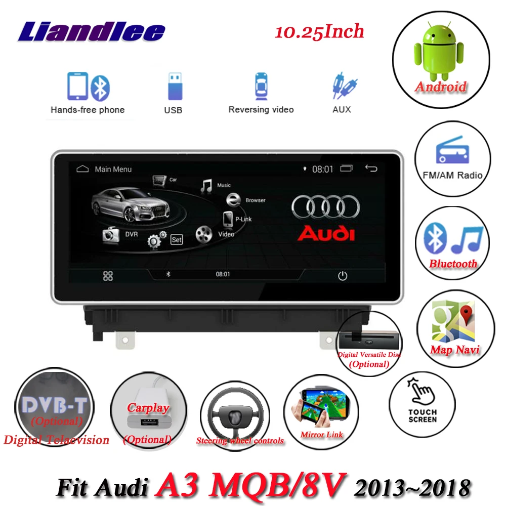 Liandlee Car Android System For Audi A3 8V 20132018 With AUX Radio TV