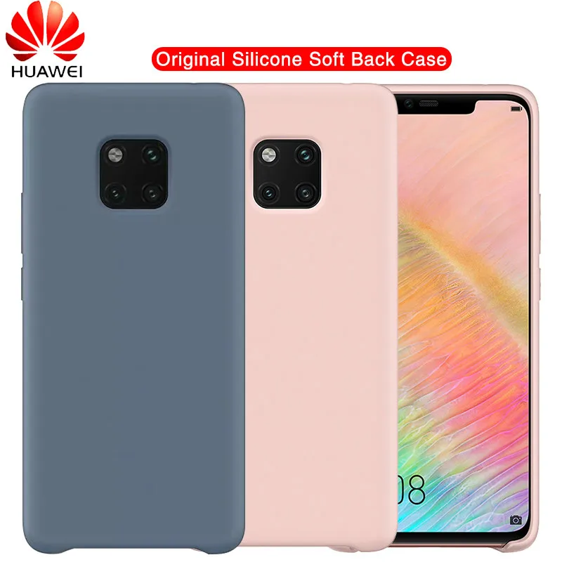 

Soft Liquid Silicone Rubber Shockproof Protective Cover with Microfiber Cloth Lining Back Case for For Huawei Mate 20 Pro Lite