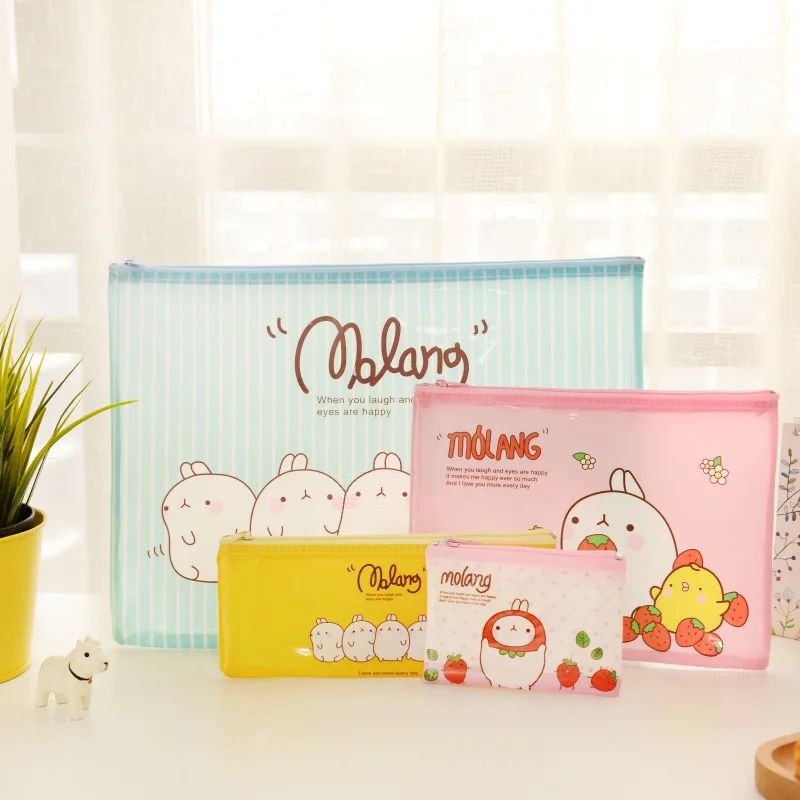

Cute Fat Rabbit A4 A5 B6 Mini File Bag Document Bag File Folder Stationery Filing Production School Office Supply