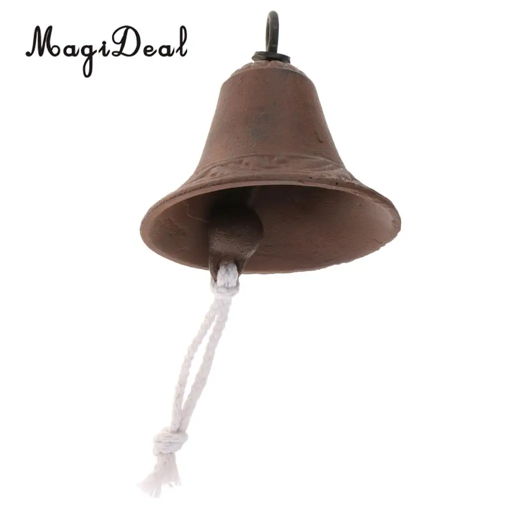 Outdoor Dinner Bells Vintage Antique Cast Iron Bracket Mounts Bell Indoor Outdoor Wall Mounted Door Bells