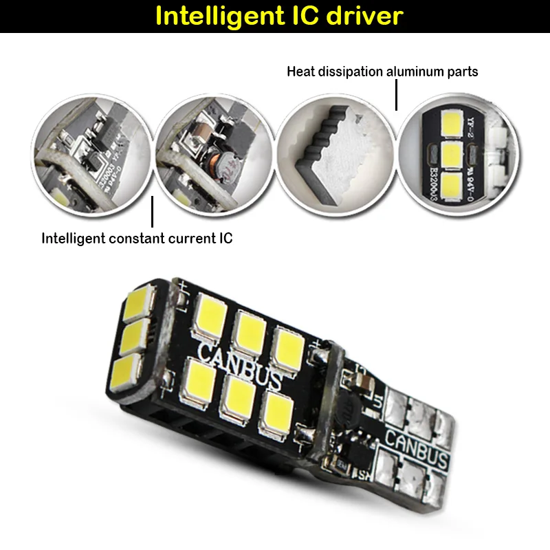 Chip de Alta Lâmpadas de Luz para Mercedes Led de Erro 2 Pcs T10 W5w 194 168 Canbus Livre 3535 Levou Potência Benz W204 C200 W203 W210 W211 W124 7 Lâmpada de sinal
