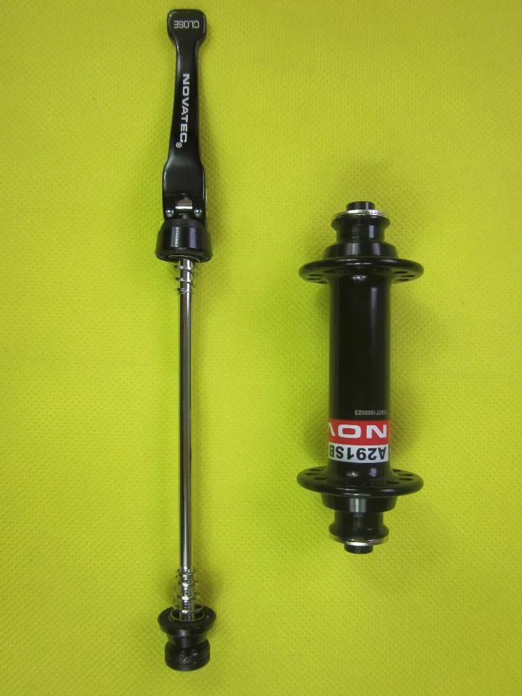 

20 holes Novatec A291SB front hub 2 sealed bearings black red white made in Taiwan with quick release skewer road bicycle 76g