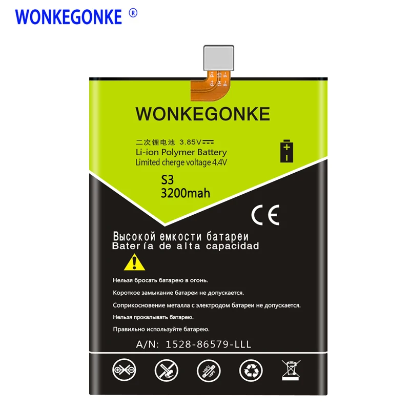 WONKEGONKE аккумулятор для Elephone S3 мобильный телефон | Мобильные телефоны и аксессуары