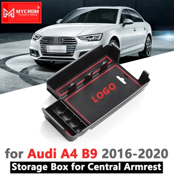 

Armrest Box Storage Stowing Tidying for Audi A4 B9 2016 2017 2018 2019 2020 A4 8W RS4 S4 S line RS 4 Car Organizer Accessories