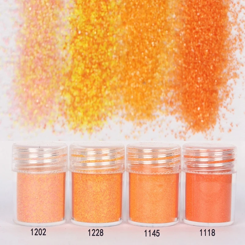 10 Bottle Sugar Color Nail Art Glitter Powder Dust Gem Polish Nail