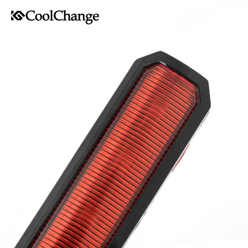 Flash Deal CoolChange Bike Light Waterproof LED Taillight Cycling Safety Warning Light USB Rechargable Night Riding MTB Bicycle Rear Light 5