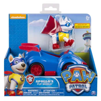 Paw Patrol Игрушечная машина Аполлон Супермен игрушечная собака Patrulla Canina фигурки аниме Pow Patrol Модель ПВХ игрушки для детей подарок - Цвет: Apollo BOX