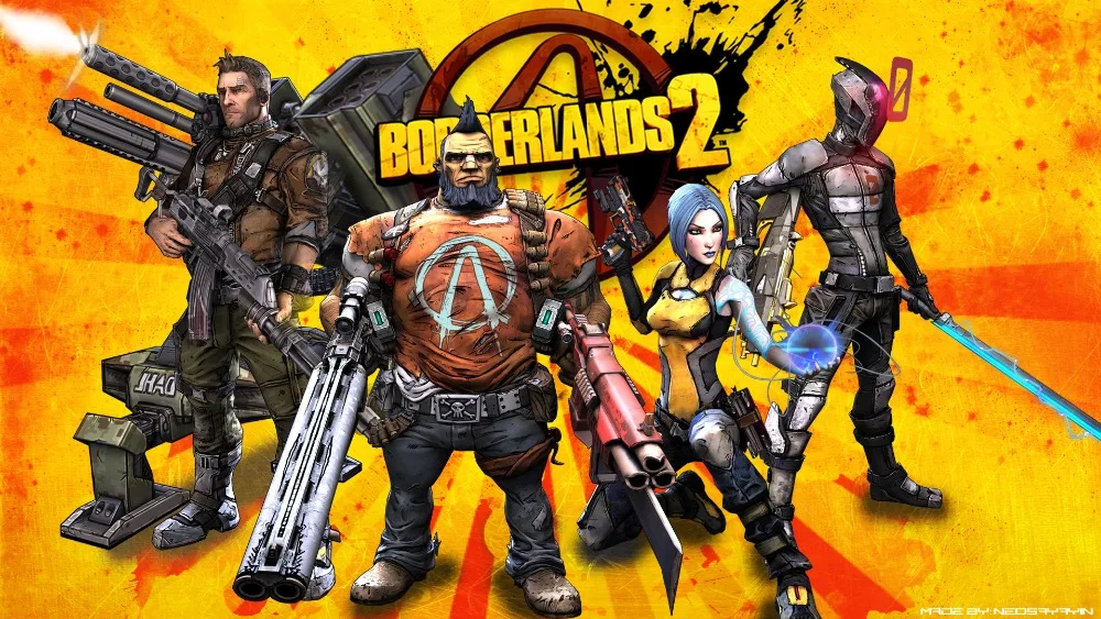Borderland 2 красивая коллекция напечатанная на холсте плакат печать видео игра Салон