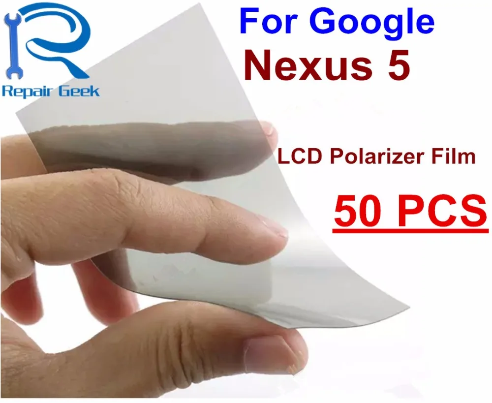 50 шт. ЖК поляризатор поляризационная пленка для Google Nexus 5 nexus5 высокое качество