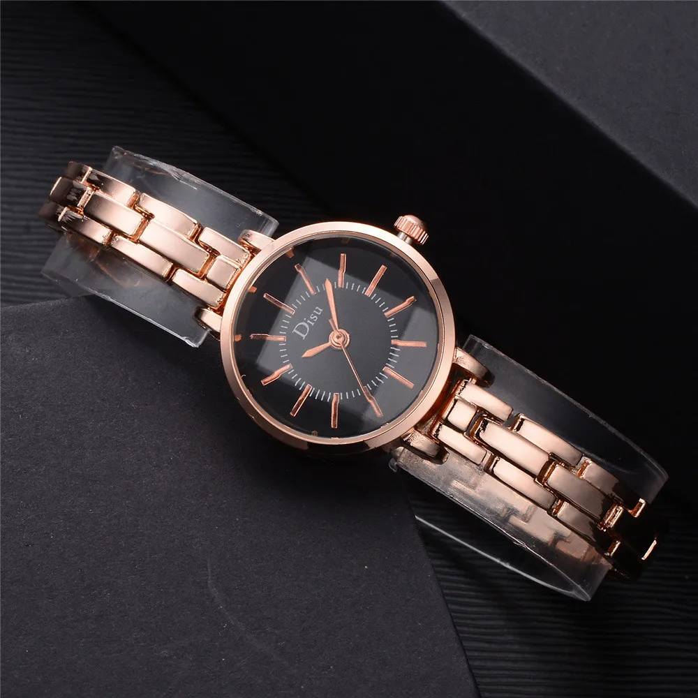 

Rose Gold Plated Women's Elegant Rhinestone Bracelet Fashion Watches