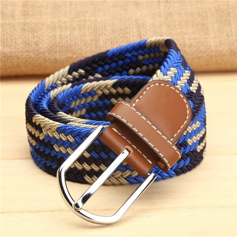 AEbone Stretch Elastic Western Cowboy Belt For Kids Kemer Children Canvas Belt Boy Girl For Jeans YB011