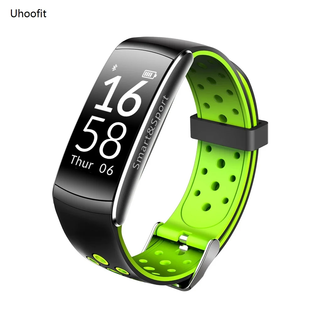 

Uhoofit Q8 Sports Smart Bracelets IP68 Waterproof Smart Bluetooth Wristbands Heart Rate Sleep Fitness Tracker Message Reminder