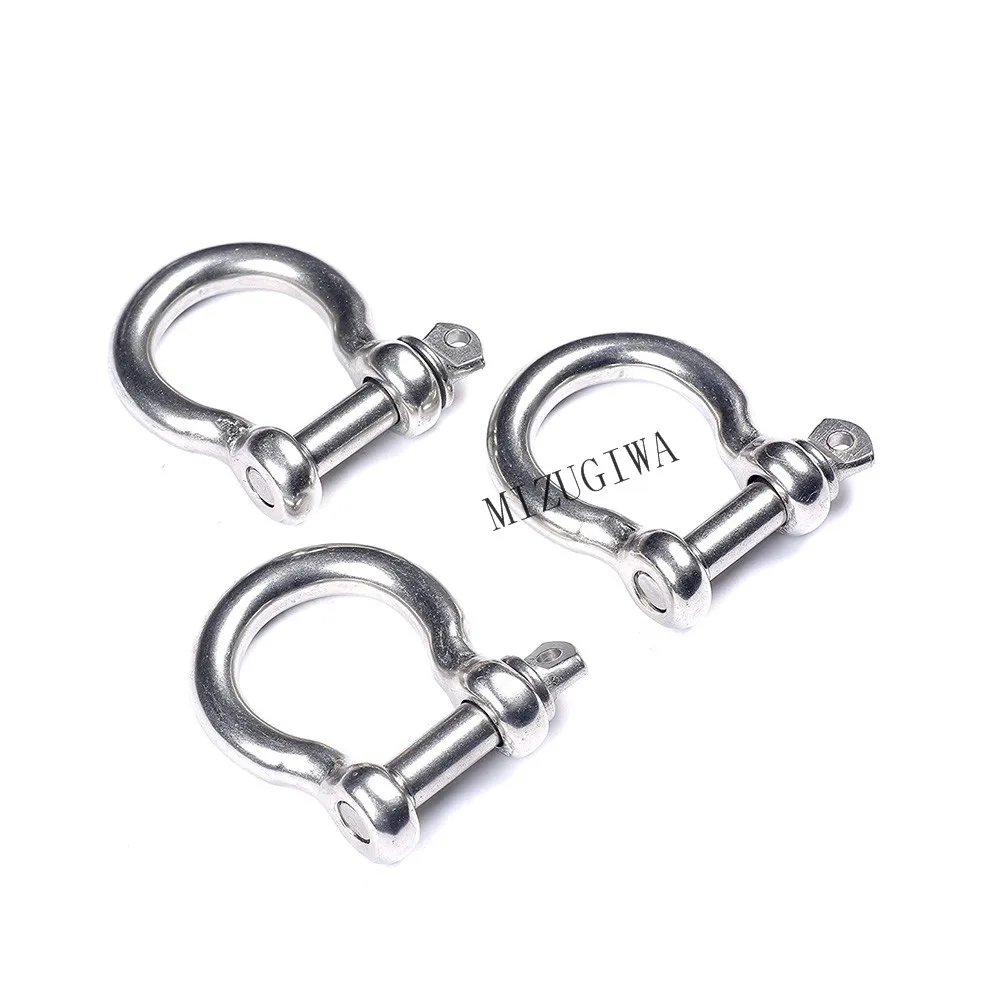 3pcs/lot 1/2 Inch D Ring Marine Anchor Bow Shackle Clevis Off Road