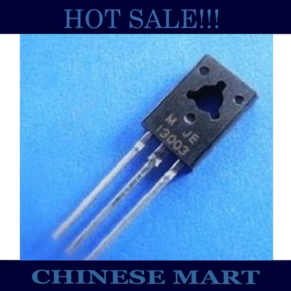 

100PCS/LOT MJE13003 E13003-2 E13003 TO-126 Transistor 13003 400V, 1.5A, Power Transistor, NPN #LS256