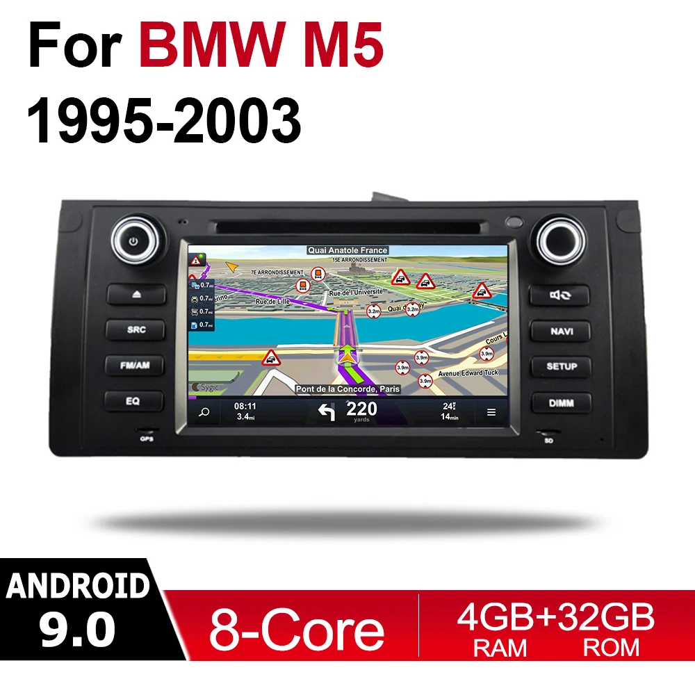 

4GB android 9.0 Octa Core car dvd player for BMW M5 1995~2003 Multimedia GPS Navigation Map Autoradio WiFI Bluetooth