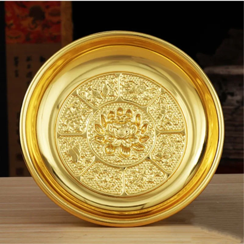 Shik Gifts Mirrored Glass Plate Decorative Plate Display Tray Home