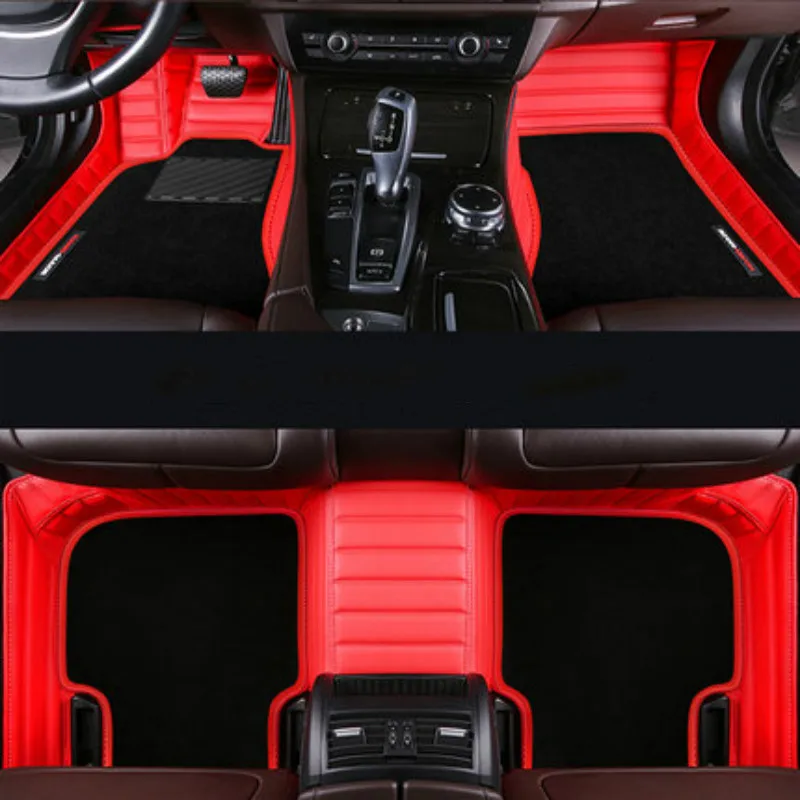 Полное покрытие водостойкая кожа катушки ковры специальный автомобиль коврики для правой левой руля Volkswagen Golf GTI Bettle Touraeg CC
