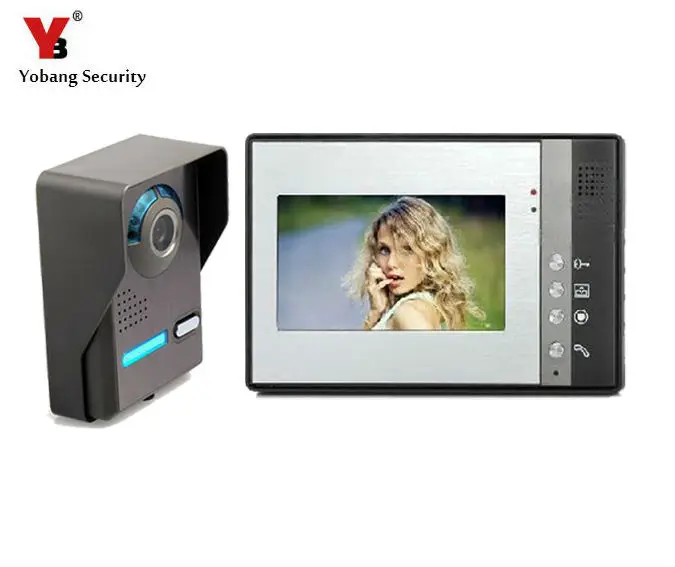 

Yobang Security 7" Video IntercomColor Video Door Phone Waterproof Camera Night Vision Interphone Monitor Entry DoorPhone System