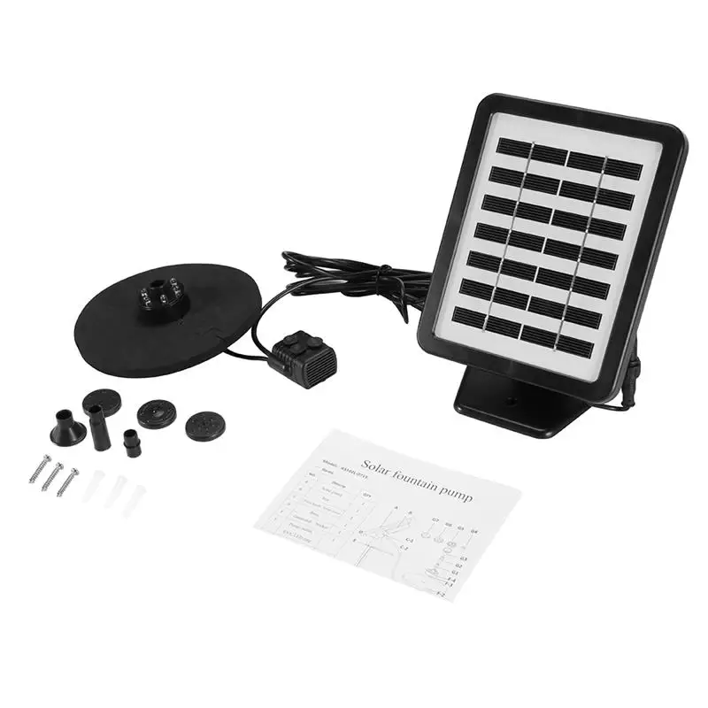 LED Solarpumpe mit Akku für Gartenteich Springbrunnen Teichpumpe Gartenbrunnen