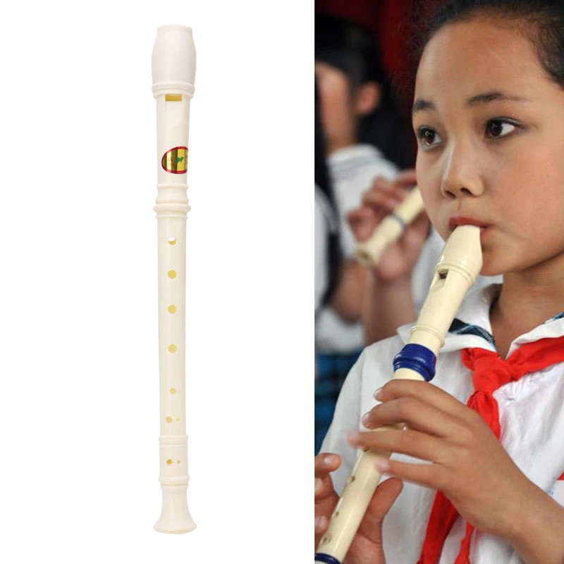 

8 Holes Plastic Recorder Musical Instrument Soprano Long Flute