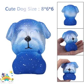 

Galaxy Puppy Dog Slow Rising Toy Soft Squeeze Stress Reliever Toys Squishies Antistress Animal сквиши антистресс