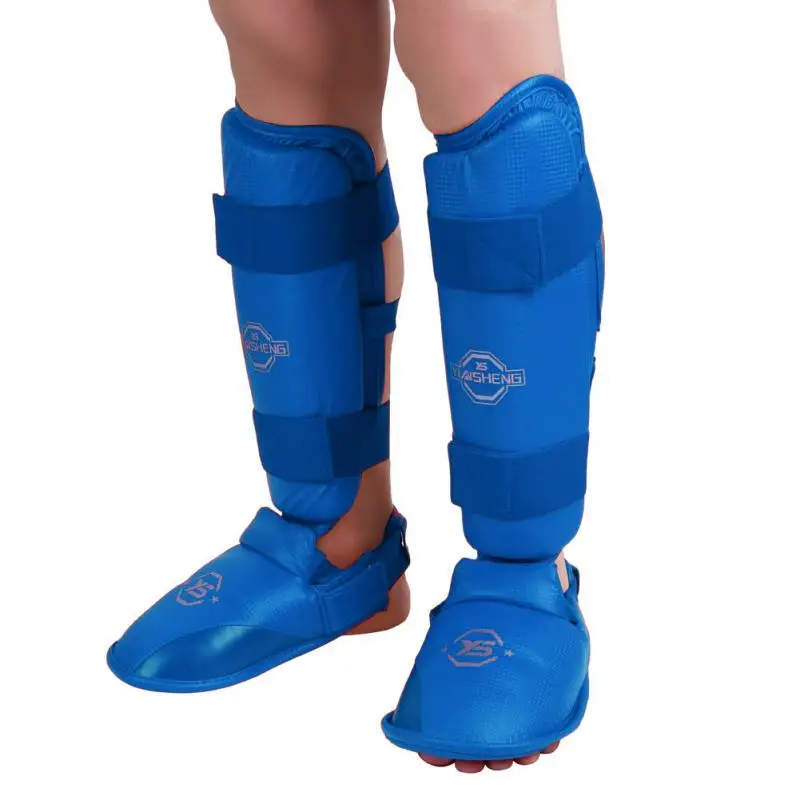 

1pair karate shin and instep guard karate shin protector approved shin pad for competetion karate equipment set
