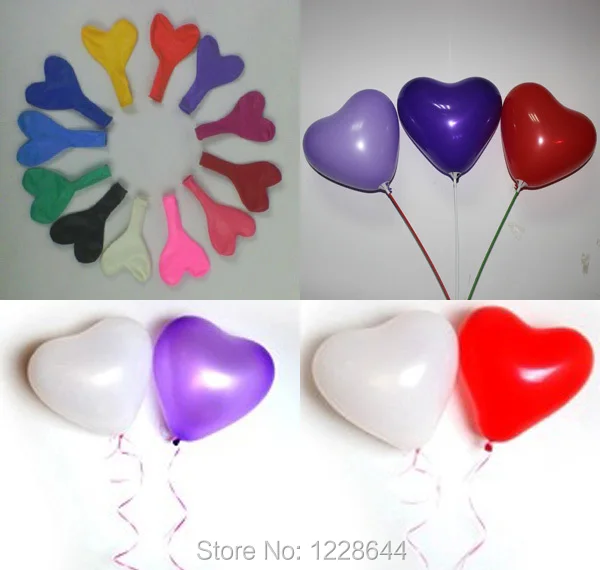 Воздушные шары для влюбленных в форме сердца хорошего качества 3g Свадебные украшения Размер 10 дюймов hebei резиновая фабрика выход Быстрая