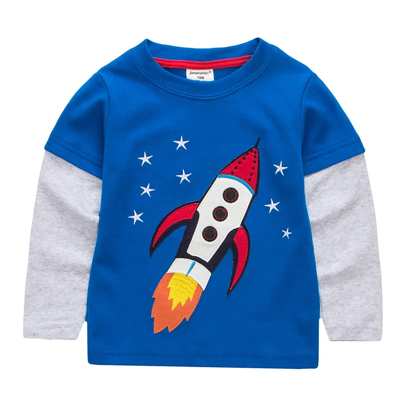 Jumpingbaby/Коллекция года; детская одежда; детская футболка для мальчиков; хлопковые футболки для малышей; CamisetaBoy; футболки с длинными рукавами и рисунком машин; Roupas