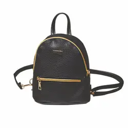 Модный Мини кожаный женский рюкзак на молнии женские сумки милые женские дорожные сумки на плечо леди мочила bolso mujer