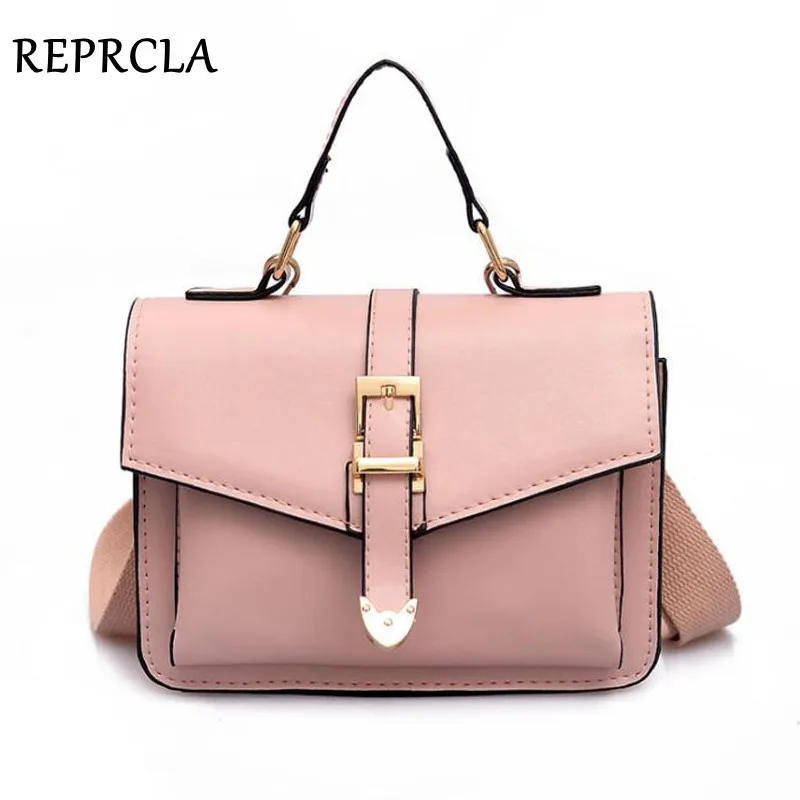 REPRCLA 2019 جديد حقيبة يد حقيبة كتف الأزياء رفرف صغيرة Crossbody حقائب للنساء حقيبة ساع بو الجلود السيدات حقائب اليد