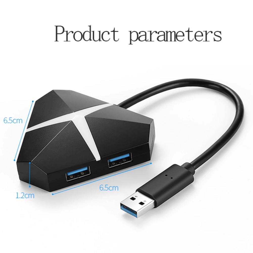 

4-port USB 3.0 Hub Adapter, Splitter For Android, For IPhone, For Tablet Support 2TB Mobile HDD