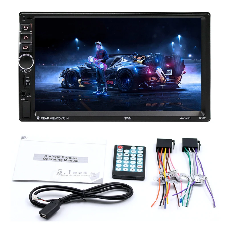 

2018 Auto High Definition 7 Inch Touch Screen Car Bluetooth MP5 Player, Car Double Spindle MP4/GPS Navigation Integrated Machine
