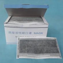 2000 шт./лот одноразовые PM2.5 4-секционный измельчитель для специй с Анти-пыль маска Анти-противогаз активная углеродистая маска