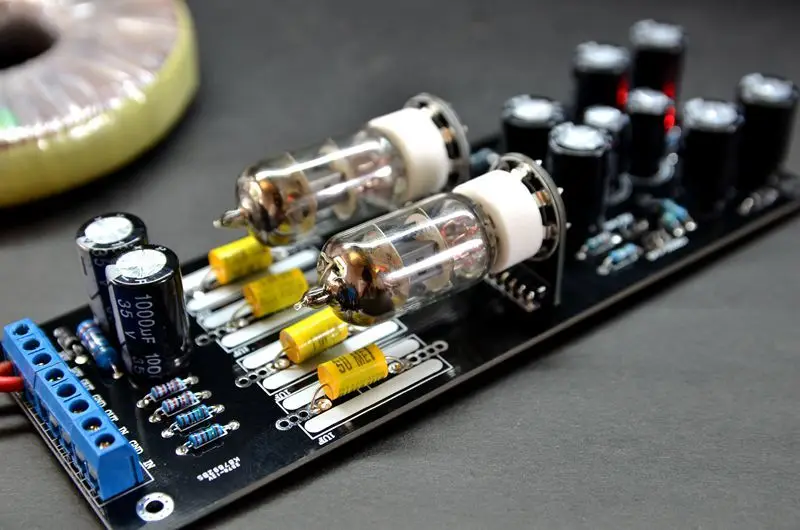 Copy music fax tube 6j1 preamplifier board 2 channel stereo For DAC DIY amplifier