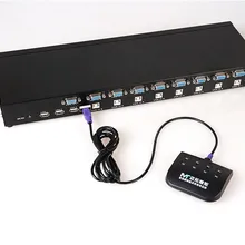 Новая усовершенствованная mt-801uk 8 Порты USB 2.0 руководство kvm-переключатель VGA 19' стойку w. Desktop Controller 1920*1440 hot plug