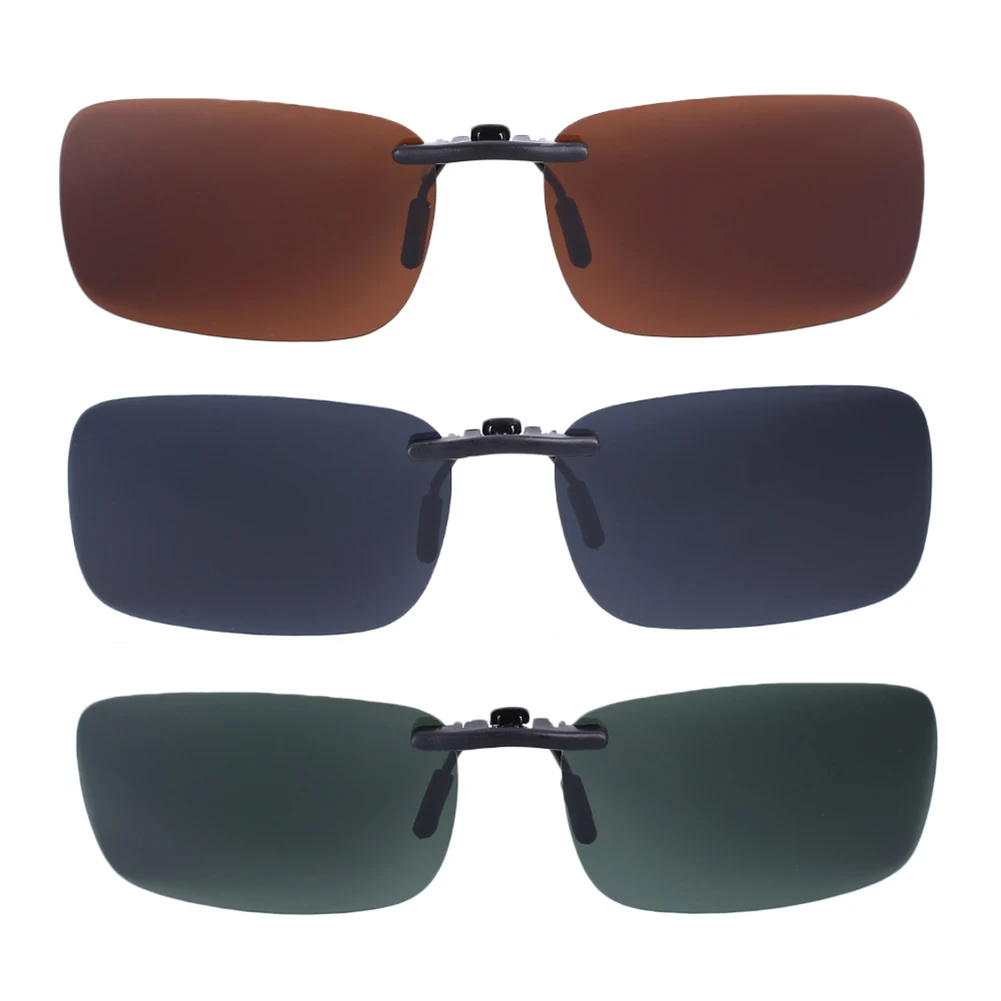 

Polarized Polarizing Flip Up Clip Sunglasses 100%UV400 Protection Driving