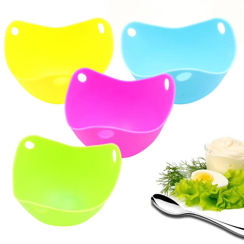 Versatile Heat resistant egg bowl silicone steamed cooker cakes desserts jelly molds chocolate power steam kitchen accessories