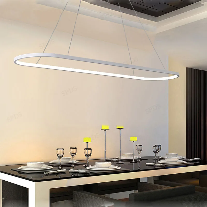 Modern Silicone Aluminum LED Simple Scandinavian Restaurant Chandelier Interior Lighting Home Decor Cord Pendant | Освещение