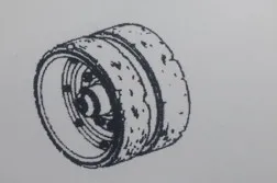 Модель 1/35 аксессуары для сцены Abrams Tank road wheel 8 пар фигурка модели из смолы