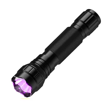 

8 Watts 395nm Black Light UV LED Flashlight, 385NM UV Curing Resin Lamp, Scorpion Reveal Fluorescent Light LED Torch 365NM 18650