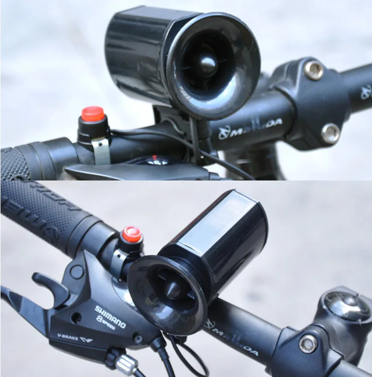 1set 6 bike bell electronic Sounds Ultra loud Speaker Bicycle